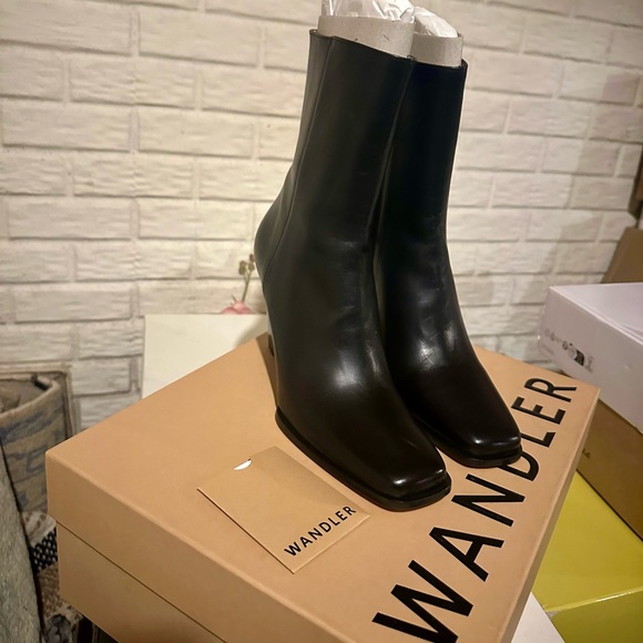 Wandler | Gaia Boot in Black Lambskin Leather, size 39IT - Picture 7 of 13